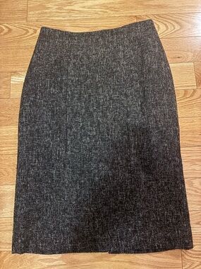 Banana Republic Charcoal Gray Tweed Pencil Skirt